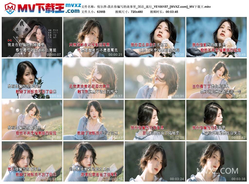 倪尔萍-我在你编写的故事里_国语_流行_YE100157